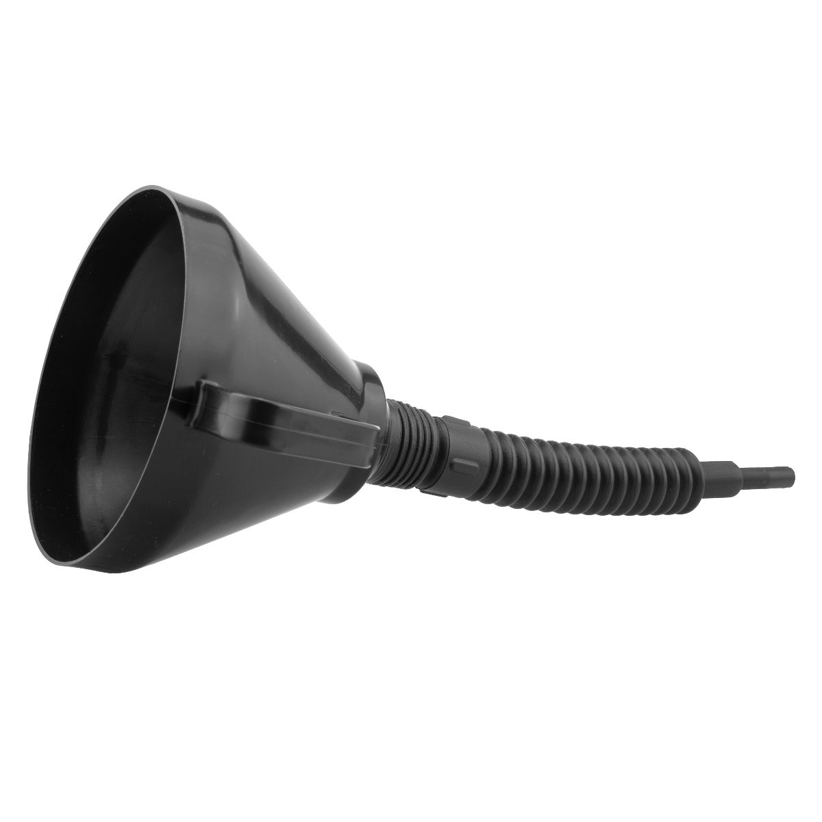 Vehicle Fuel Funnel with Flexible Spout, Black