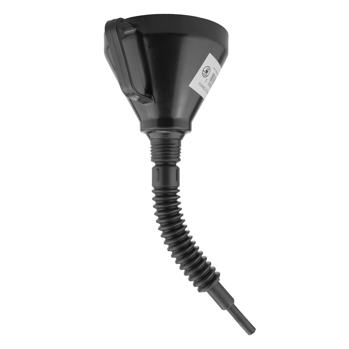 Vehicle Fuel Funnel with Flexible Spout, Black