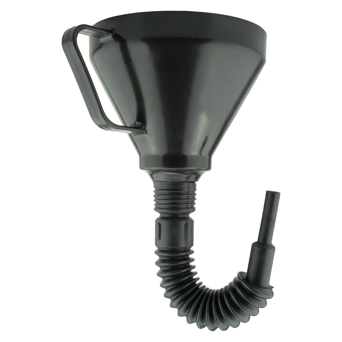 Vehicle Fuel Funnel with Flexible Spout, Black