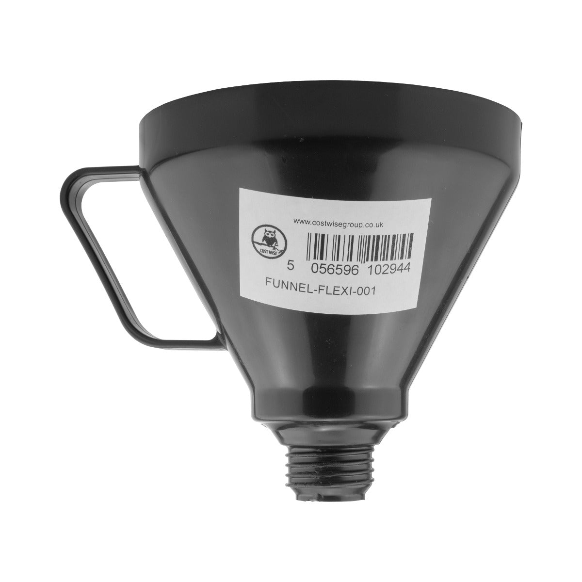 Vehicle Fuel Funnel with Flexible Spout, Black