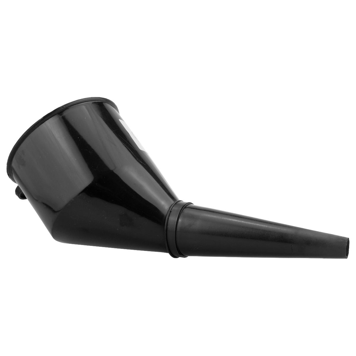 Filtered Fuel Funnel with Angled Spout, Black