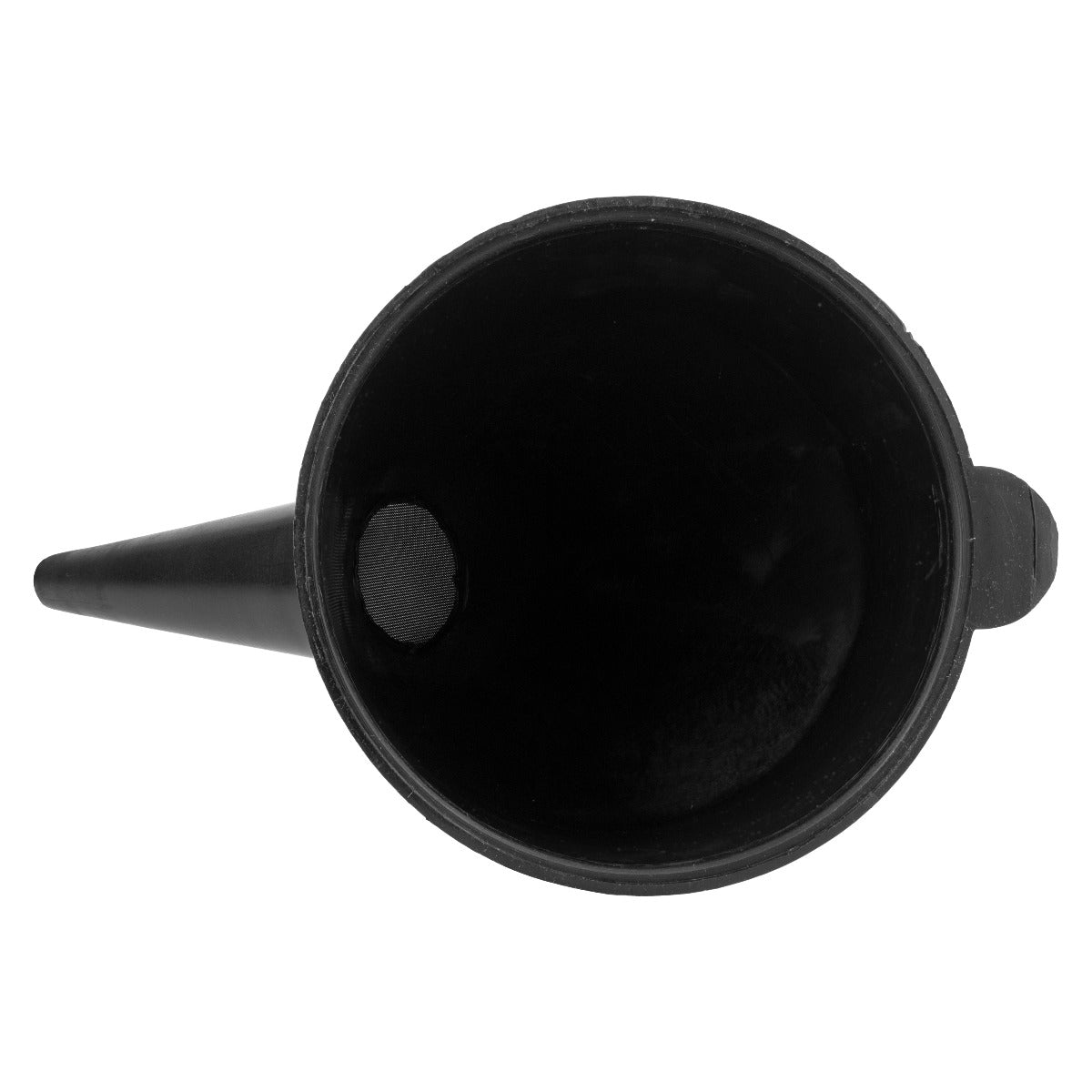 Filtered Fuel Funnel with Angled Spout, Black