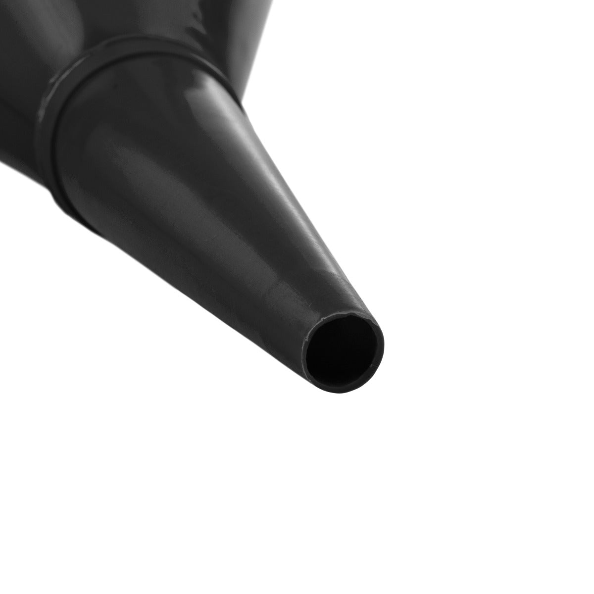 Filtered Fuel Funnel with Angled Spout, Black