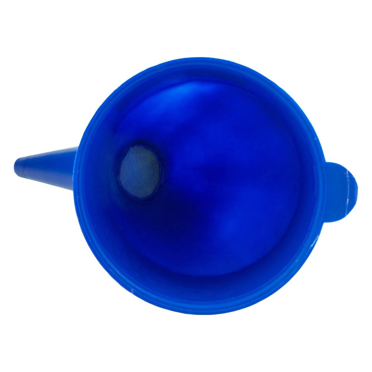 Filtered Fuel Funnel with Angled Spout, Blue