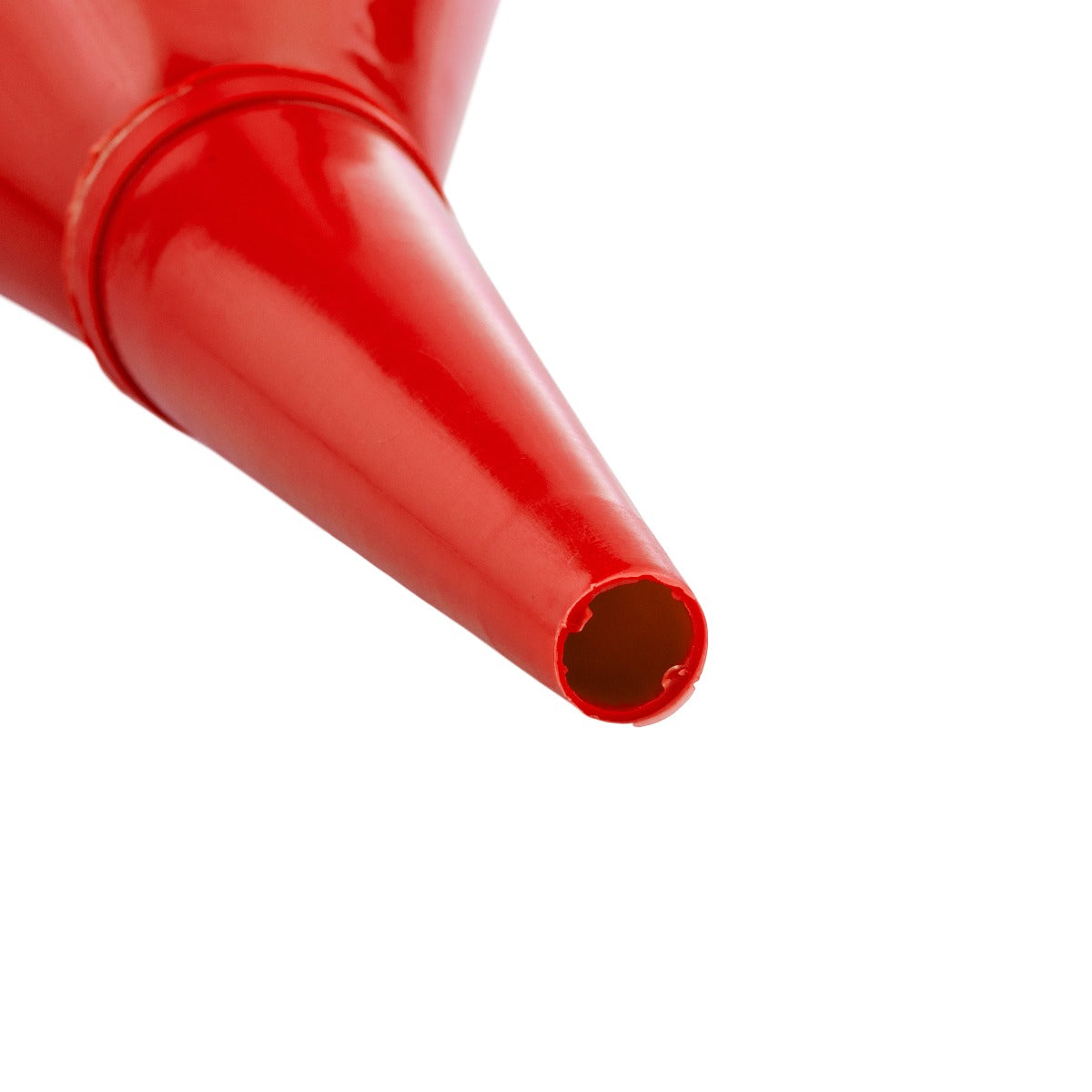 Filtered Fuel Funnel with Angled Spout, Red