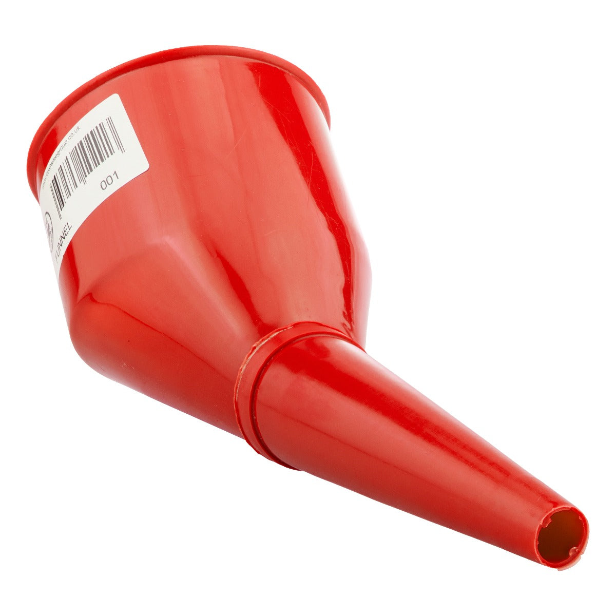 Filtered Fuel Funnel with Angled Spout, Red