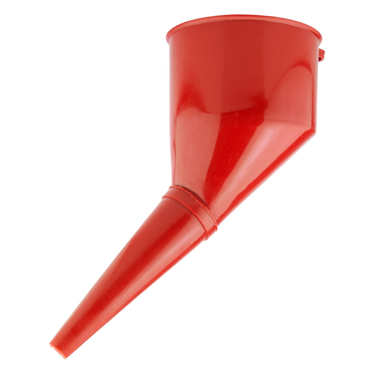 Filtered Fuel Funnel with Angled Spout, Red