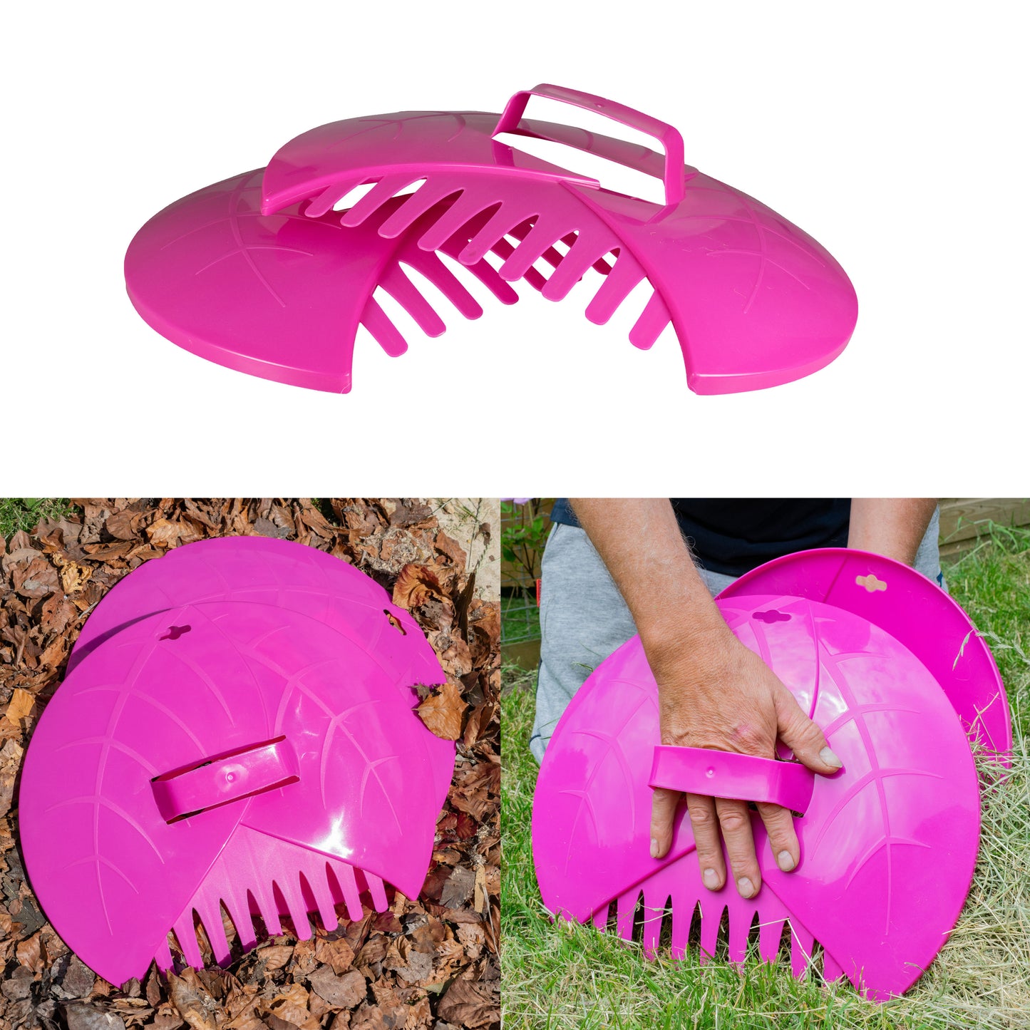 Garden Cleaning Leaf Grabbers, Pink