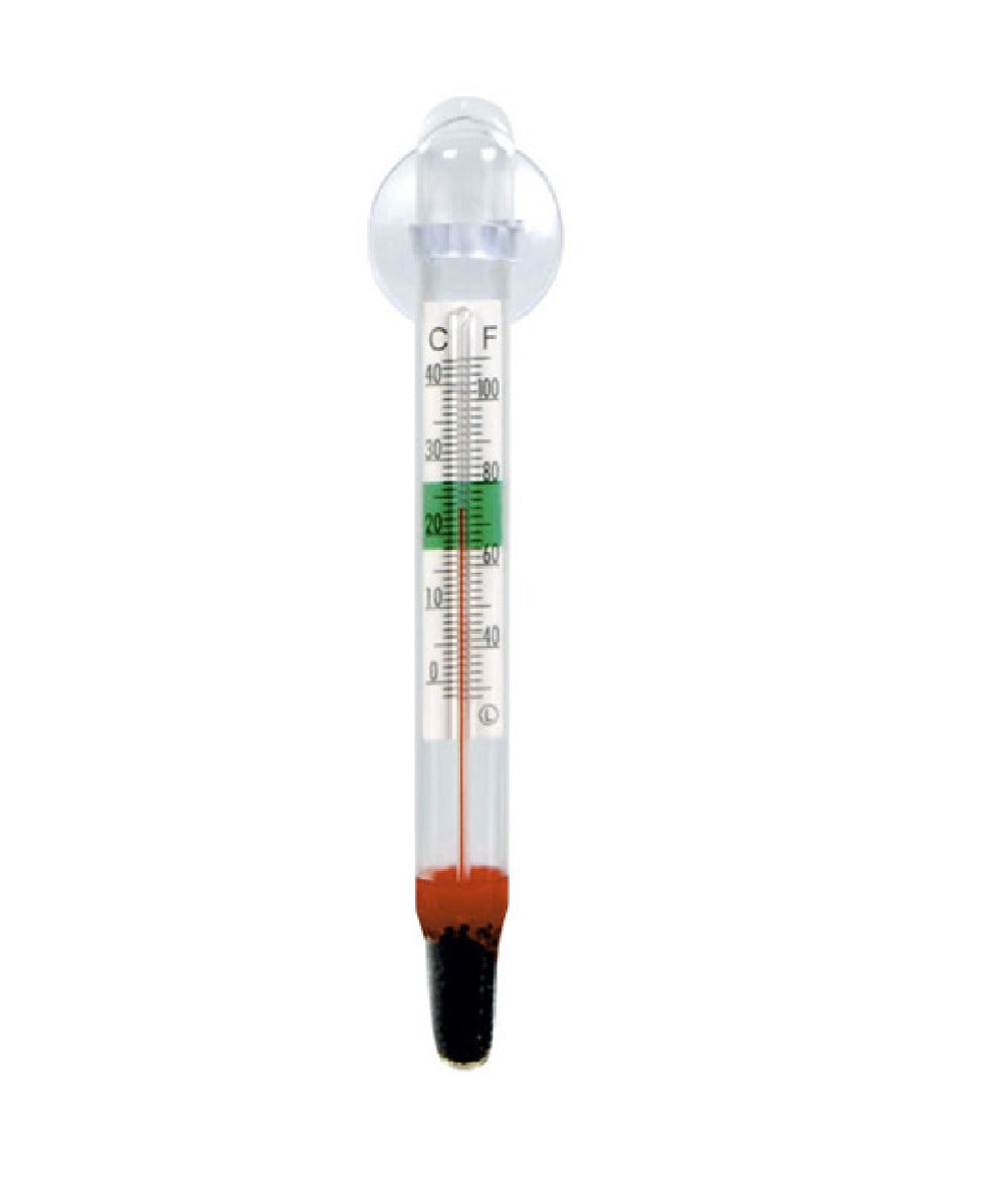 Glass Aquarium Thermometer with Suction Cup