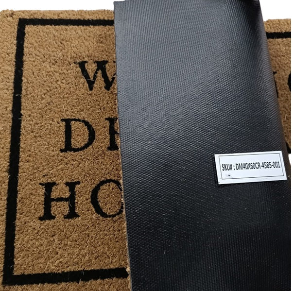 Coir Doormat, 60cm x 40cm - 'Oh No! Not You Again'