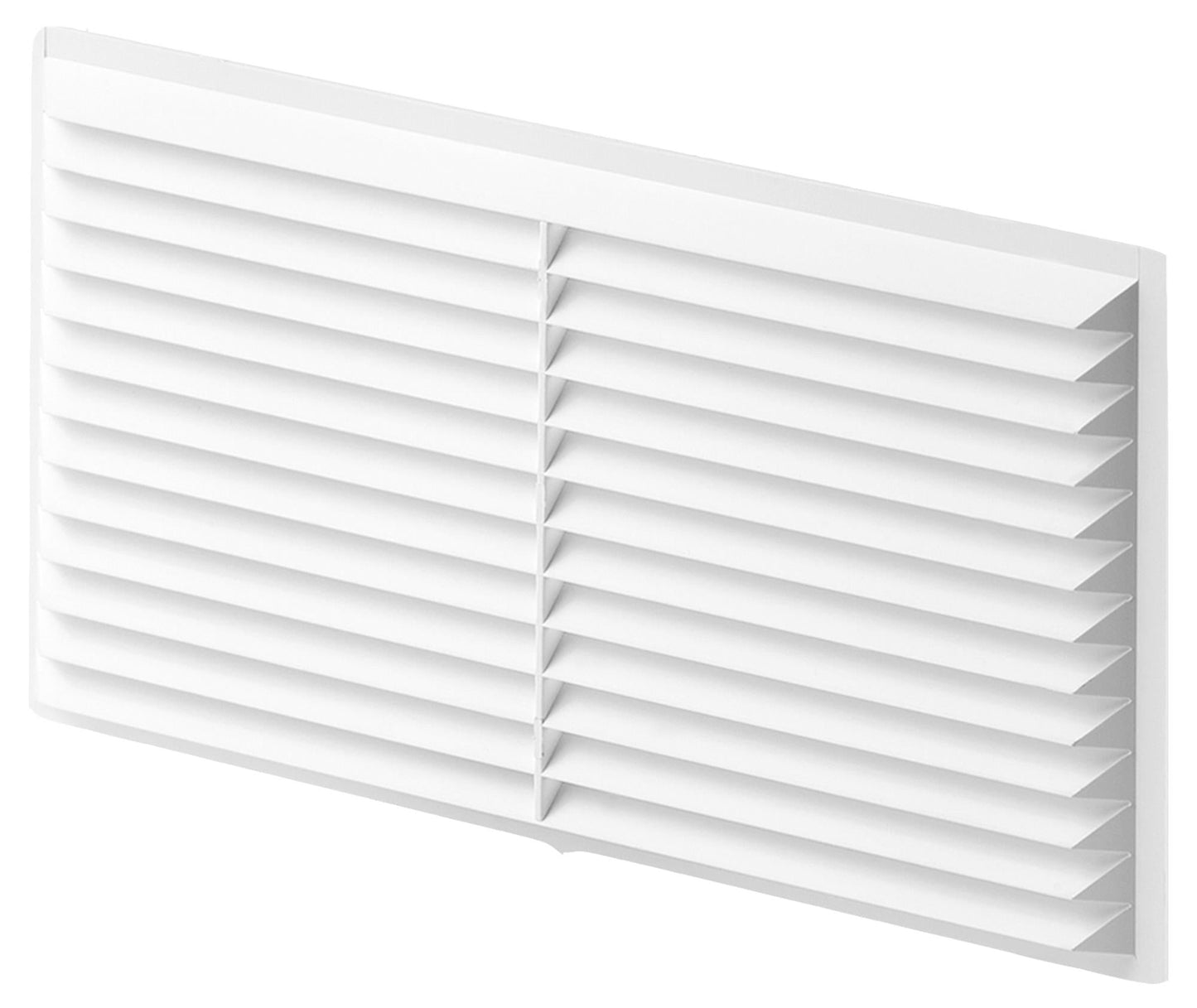 White Louvre Vent with Fly Screen, 220mm x 120mm