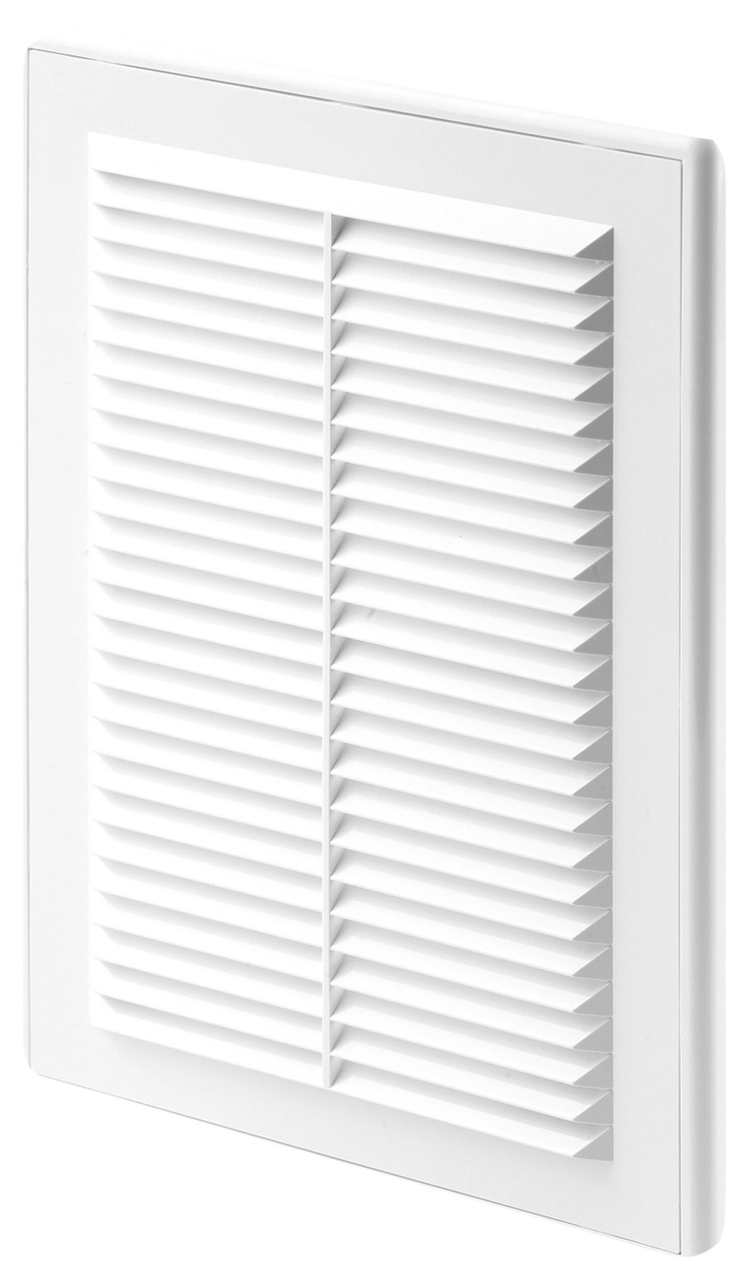 White Louvre Vent with Fly Screen, 250mm x 250mm