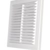 White Louvre Vent with Fly Screen, 250mm x 250mm