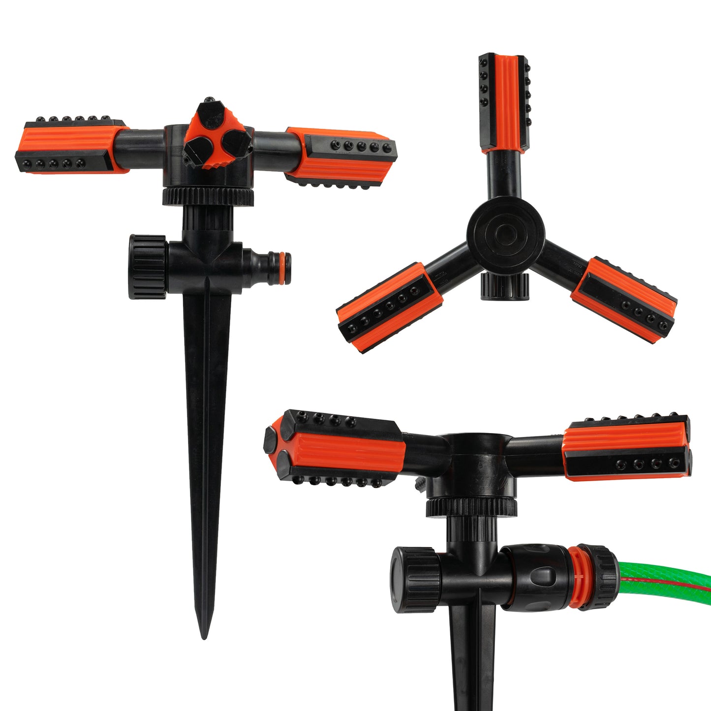 3 Arm Rotary Lawn Sprinkler on Spike, Eco line
