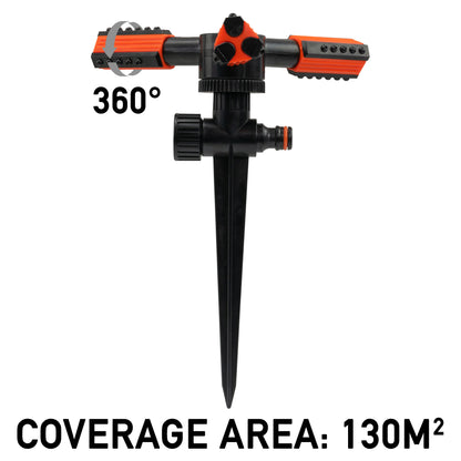 3 Arm Rotary Lawn Sprinkler on Spike, Eco line