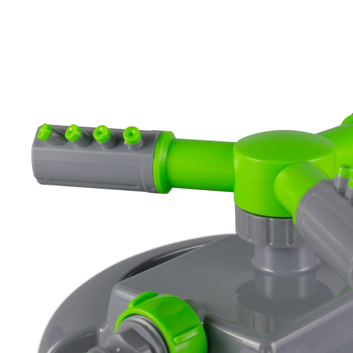 3-Arm Rotating Garden Sprinkler, Green & Grey