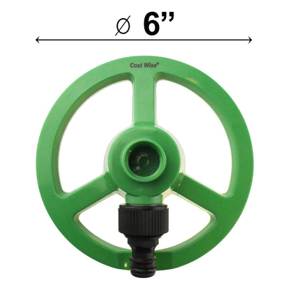 3-Arm Rotating Garden Sprinkler, Green