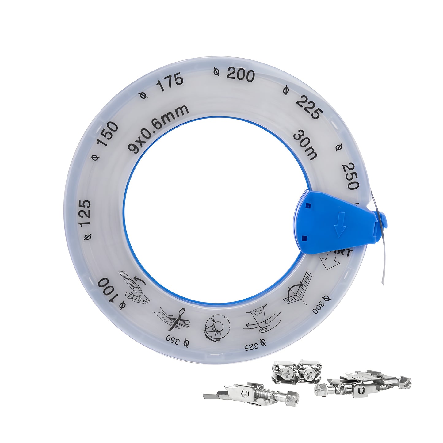 A2 Hose Clip Tape PVC Box + 50 Clips