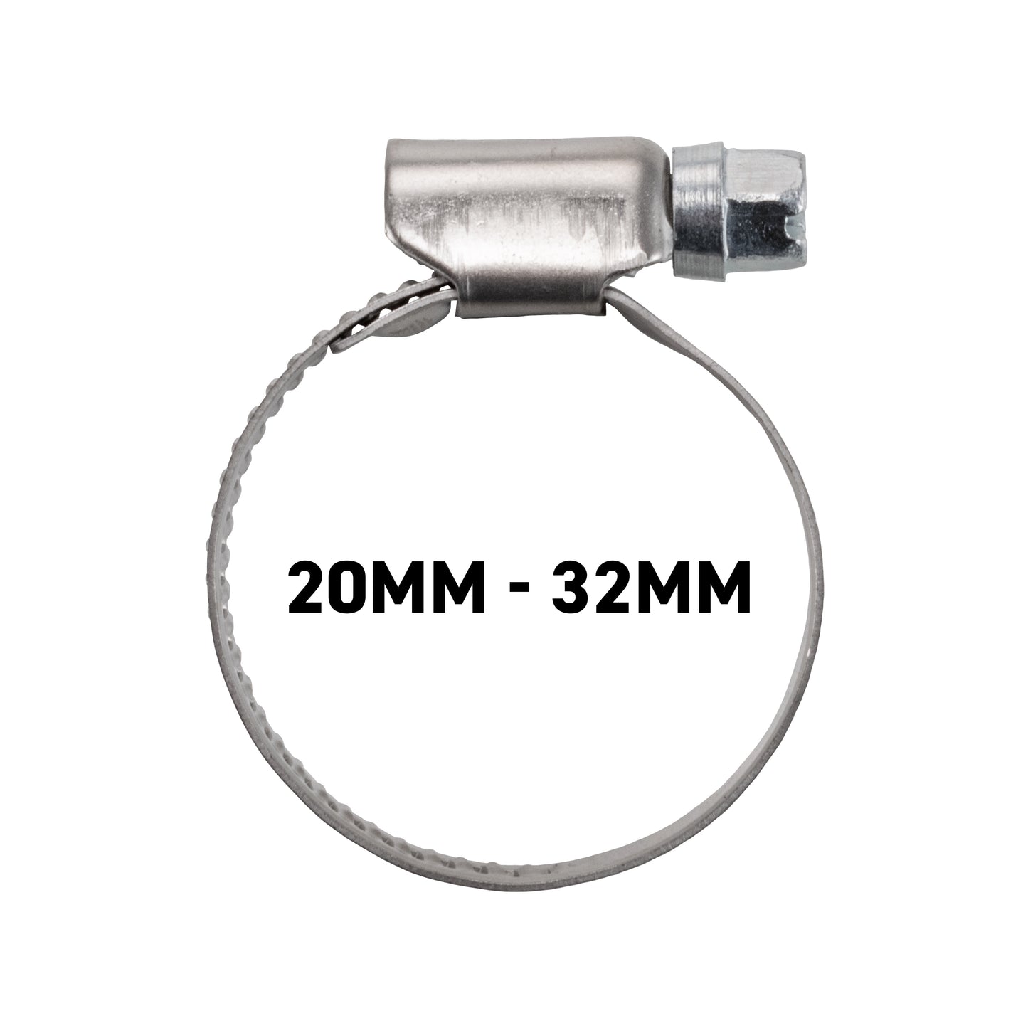 W2 Stainless Steel Hose Clips, 20mm - 32mm