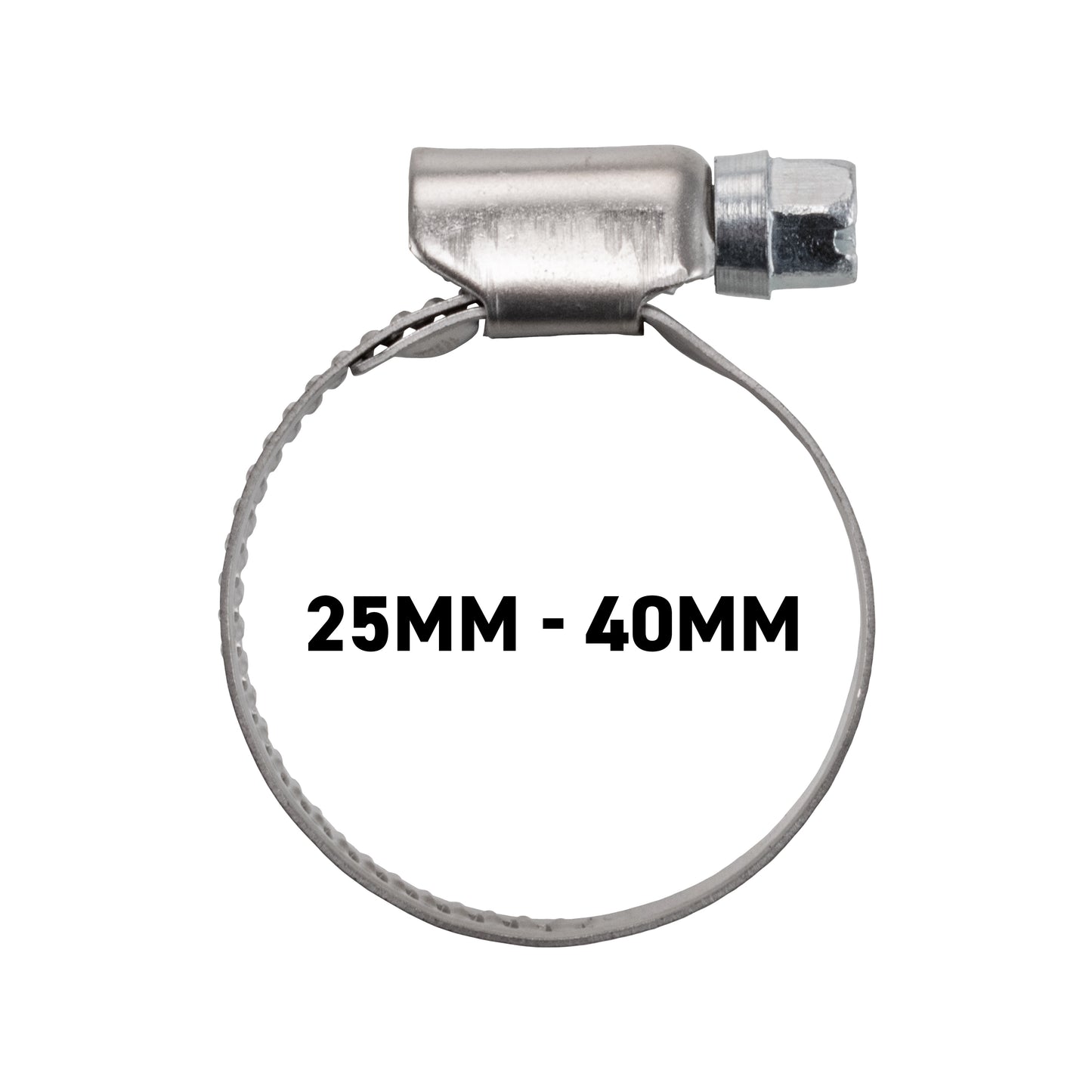 W2 Stainless Steel Hose Clips, 25mm - 40mm