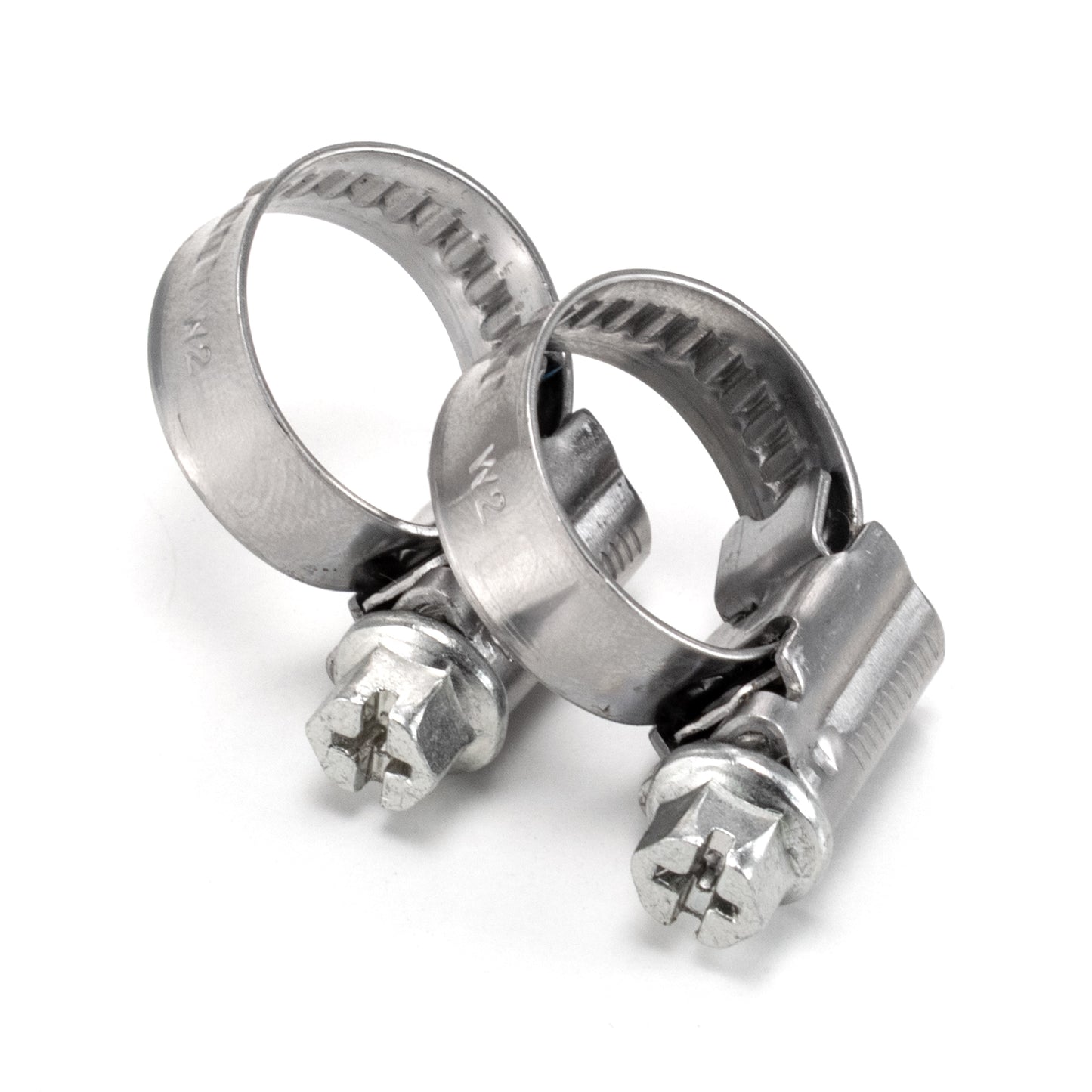 W2 Stainless Steel Hose Clips, 8mm - 12mm