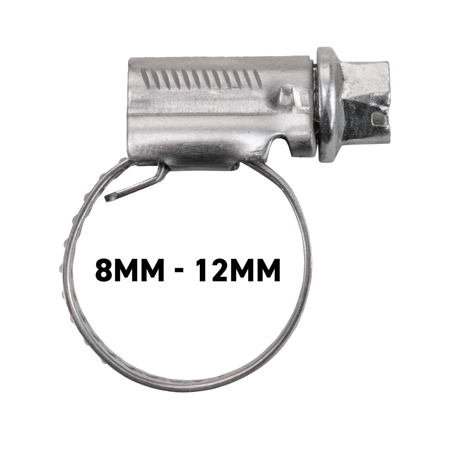 W2 Stainless Steel Hose Clips, 8mm - 12mm