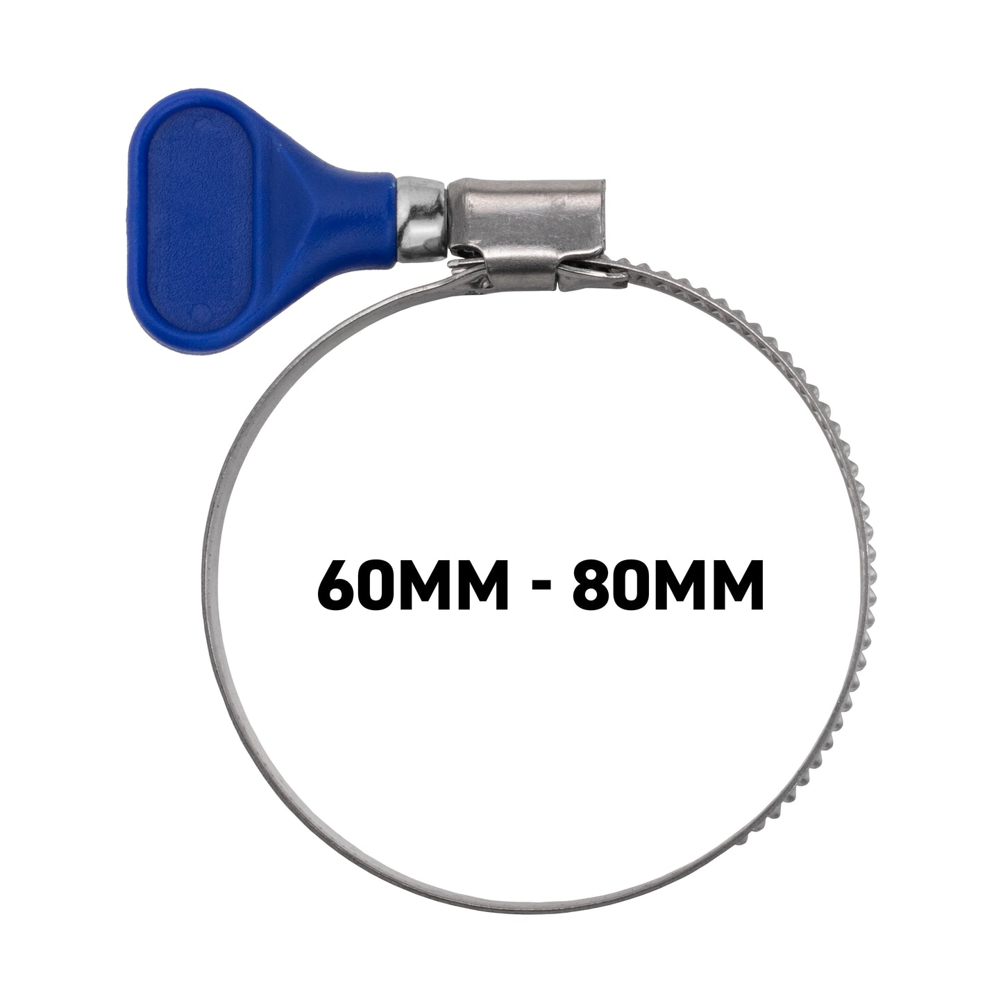 W2 Stainless Steel Butterfly Grip Hose Clips, 60mm-80mm
