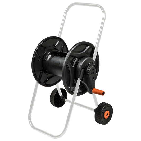 Portable Black Garden Hose Cart with 60m Reel Capacity