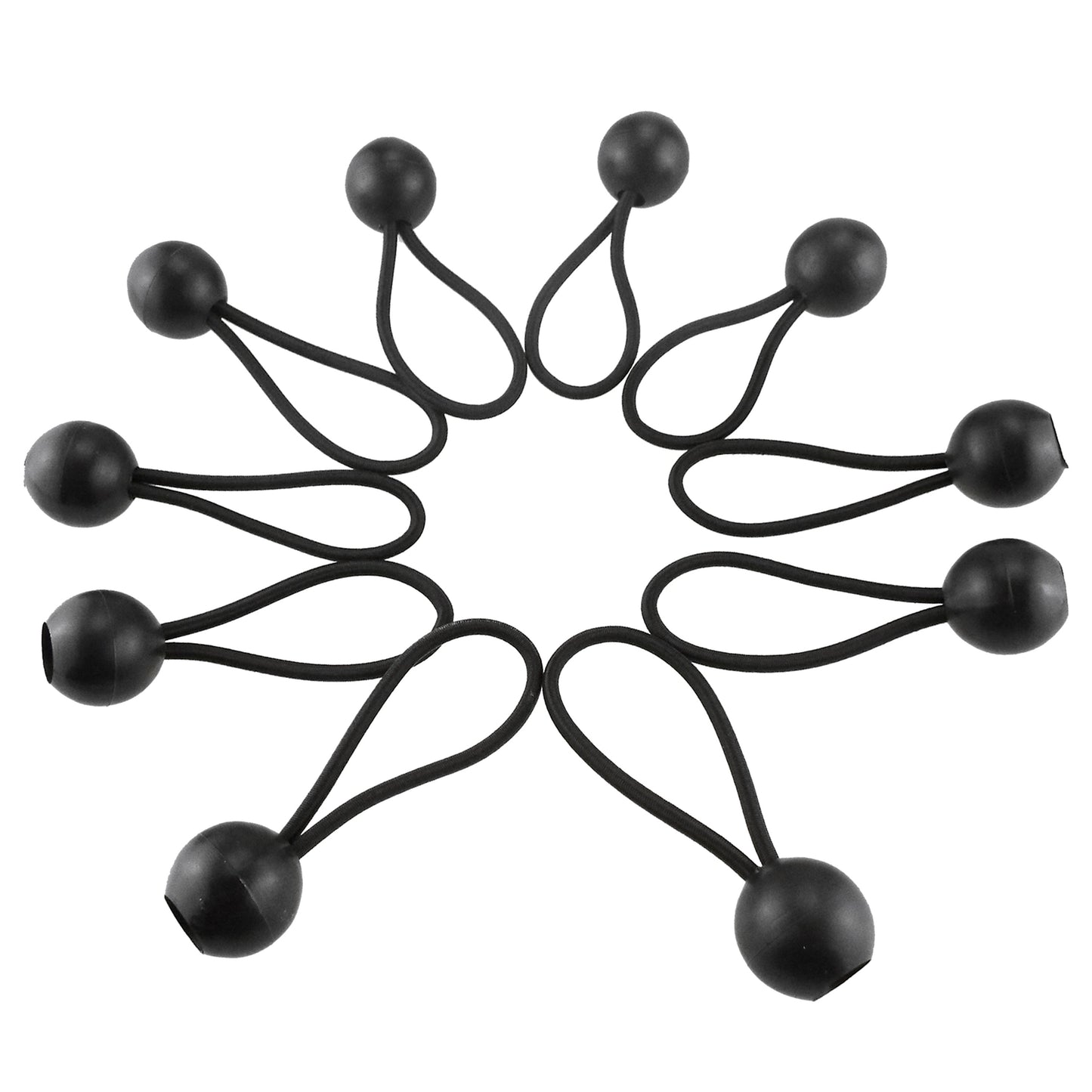 Black Bungee Balls 8"