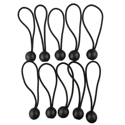 Black Bungee Balls 10"