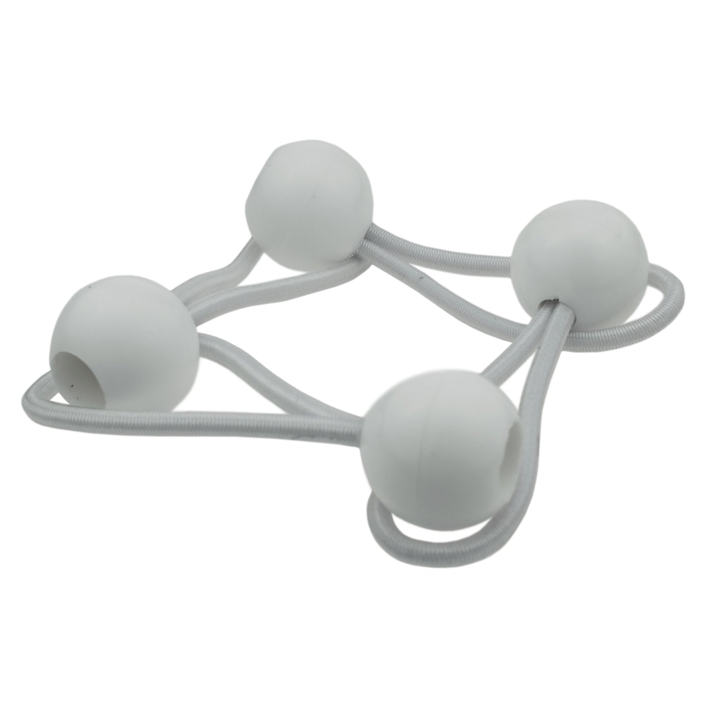 White Bungee Balls 4"