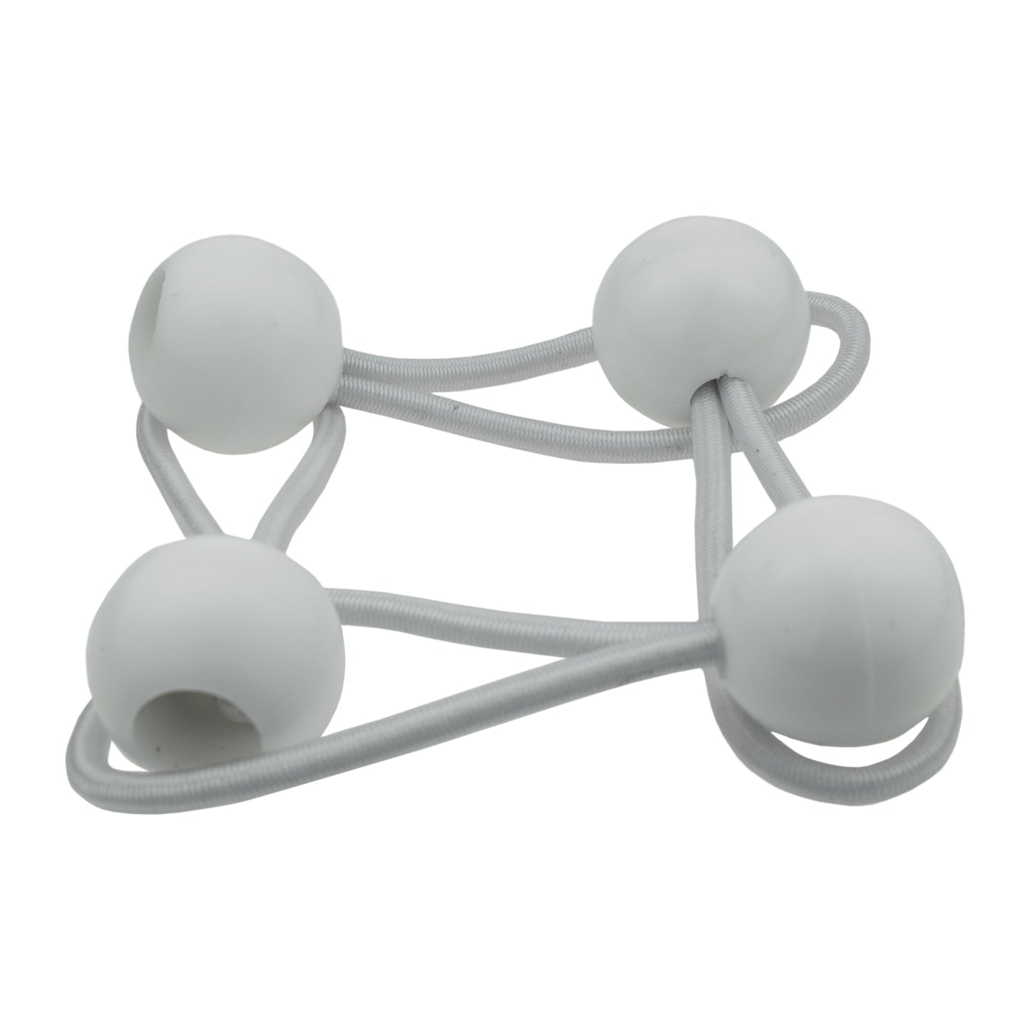 White Bungee Balls 4"