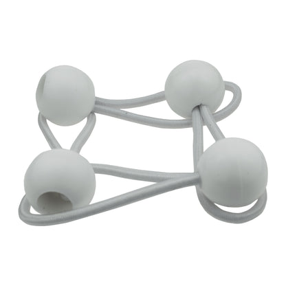 White Bungee Balls 4"