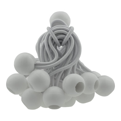 White Bungee Balls 4"