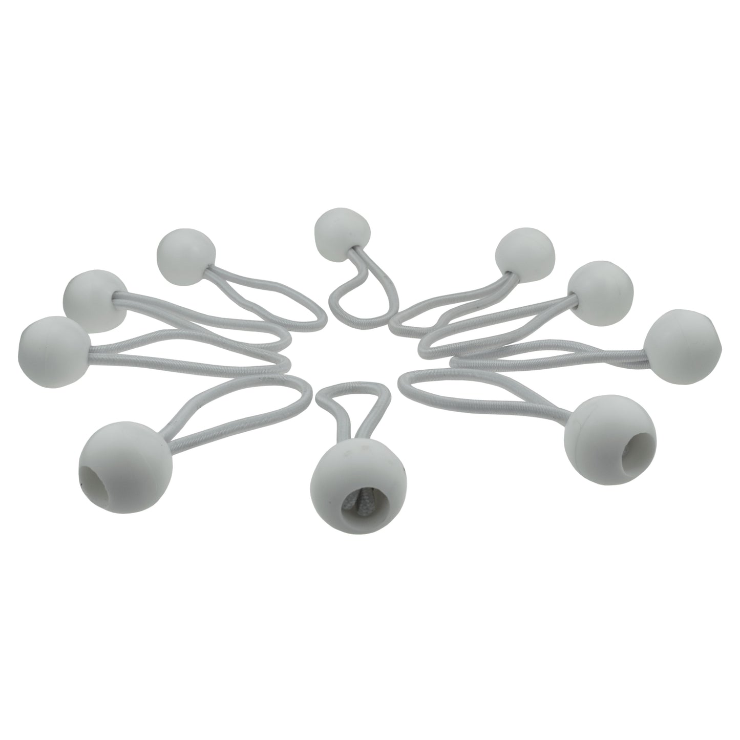 White Bungee Balls 4"