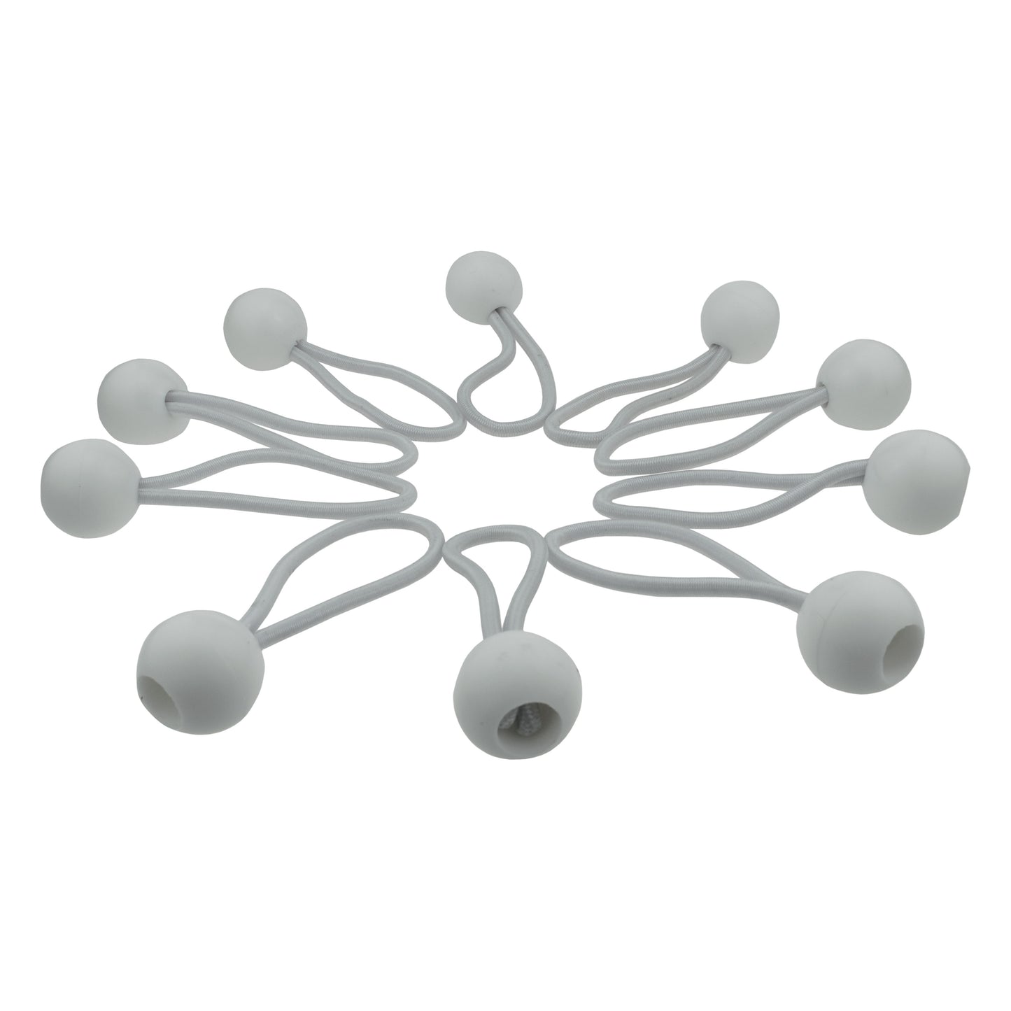 White Bungee Balls 4"