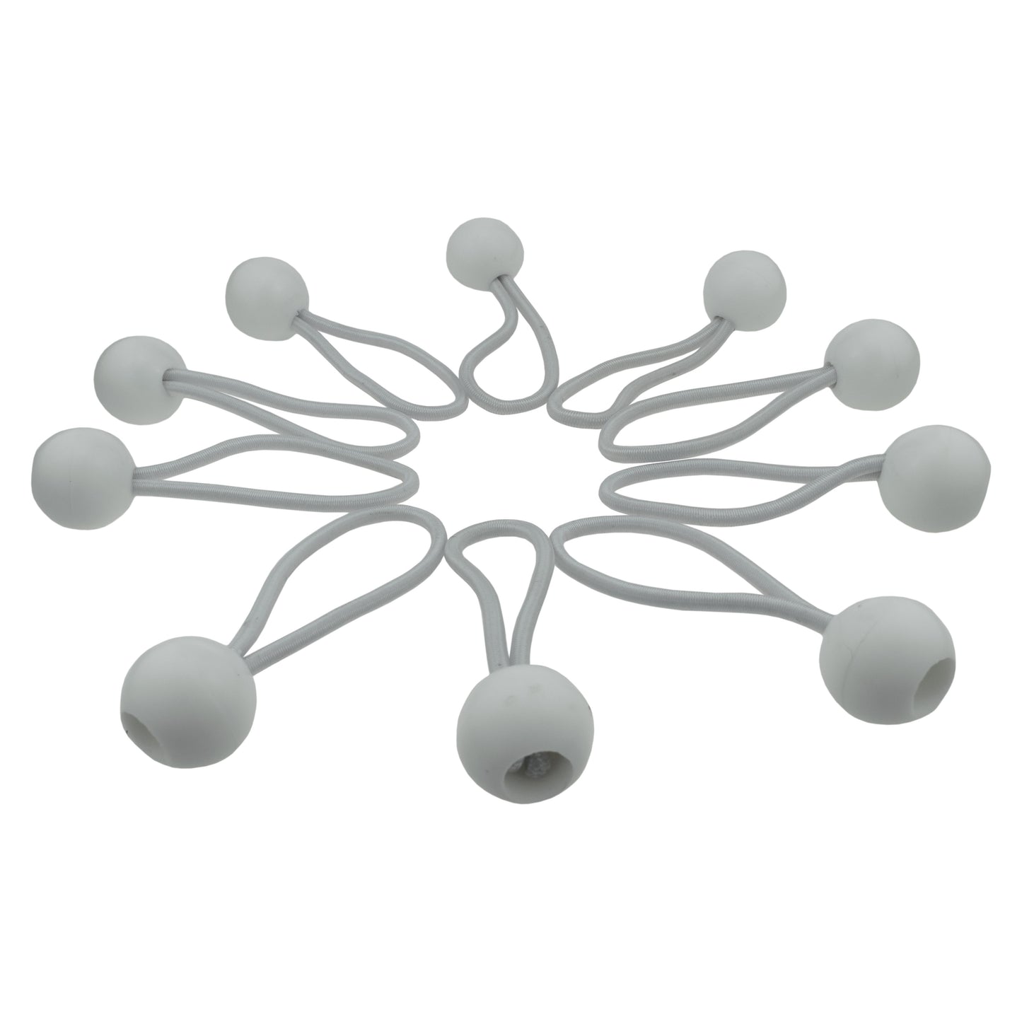 White Bungee Balls 4"