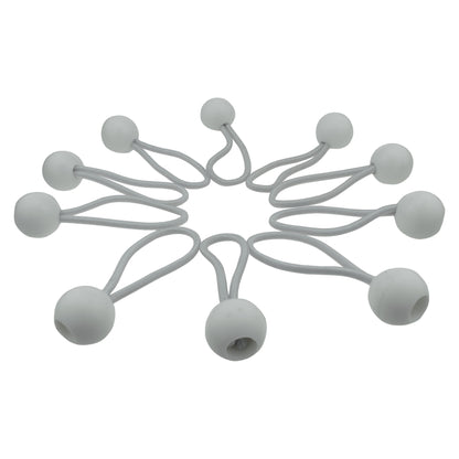 White Bungee Balls 4"