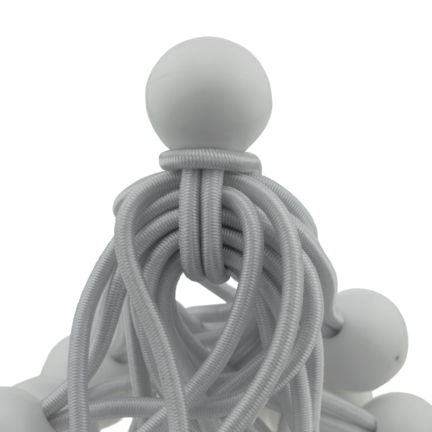 White Bungee Balls 4"