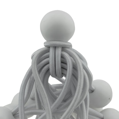 White Bungee Balls 4"