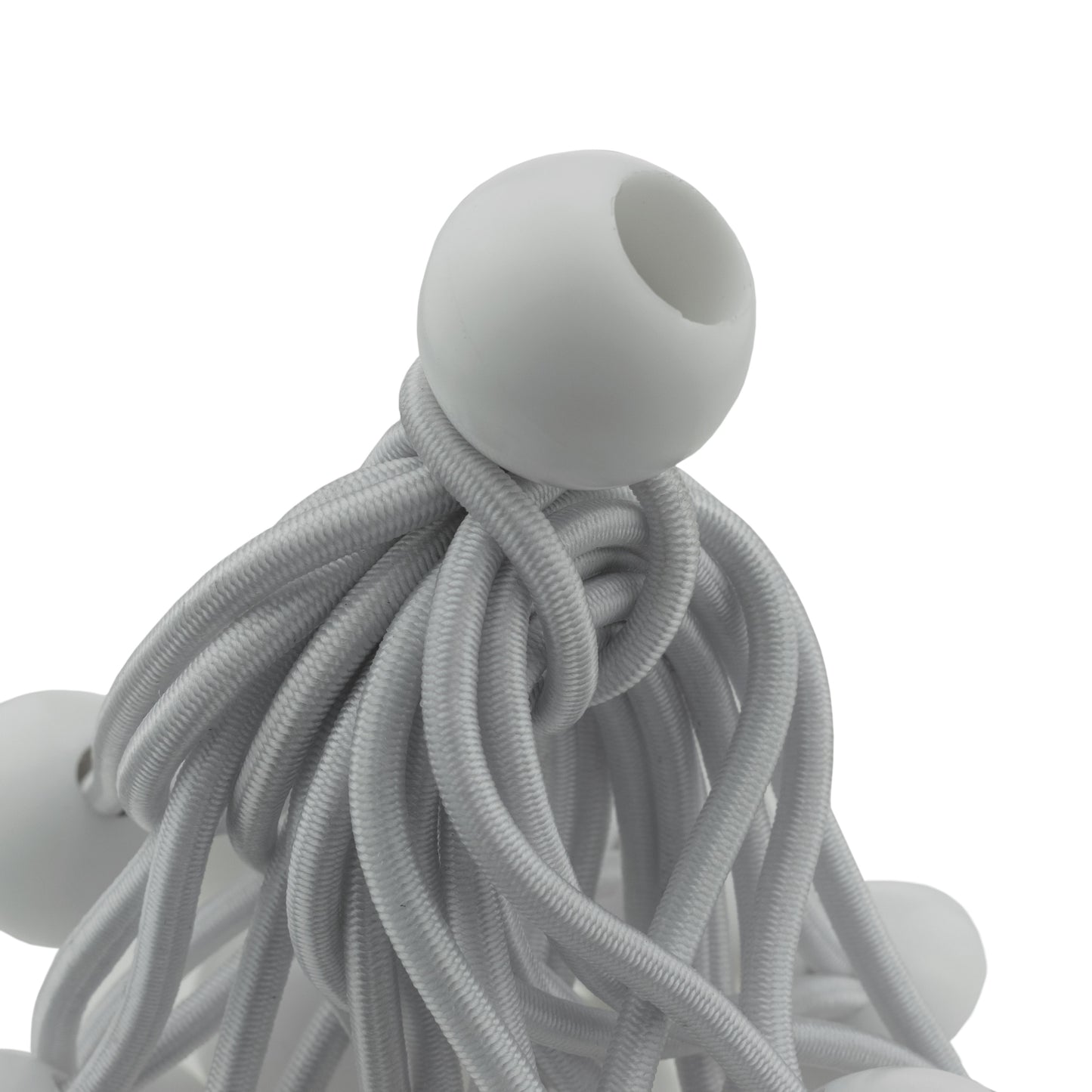 White Bungee Balls 4"