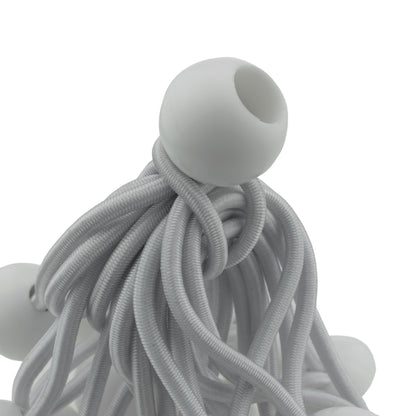 White Bungee Balls 4"