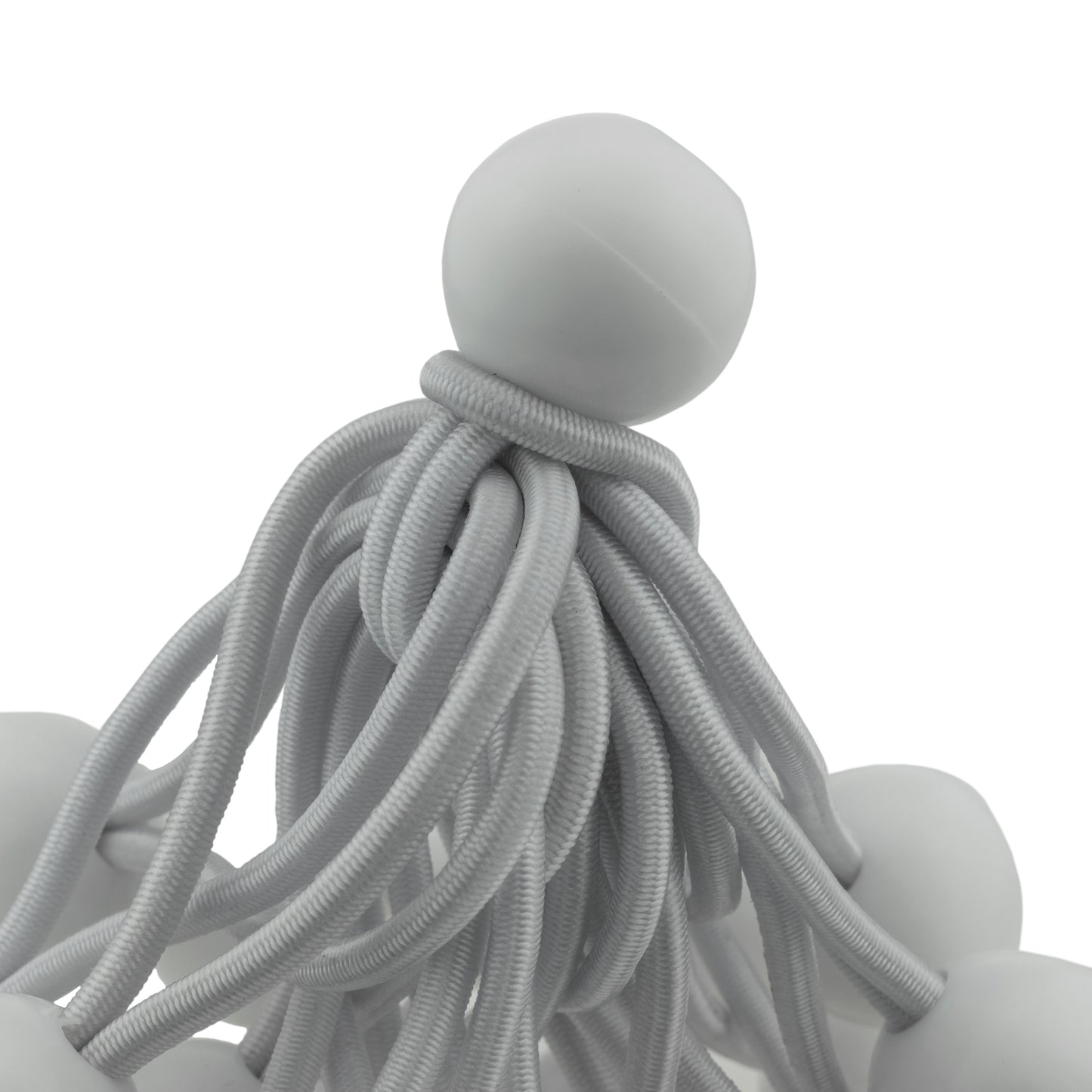 White Bungee Balls 4"