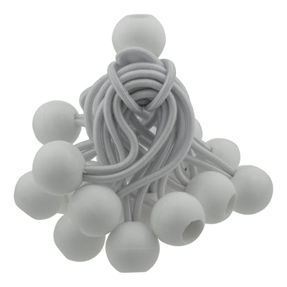 White Bungee Balls 4"