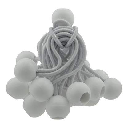 White Bungee Balls 4"