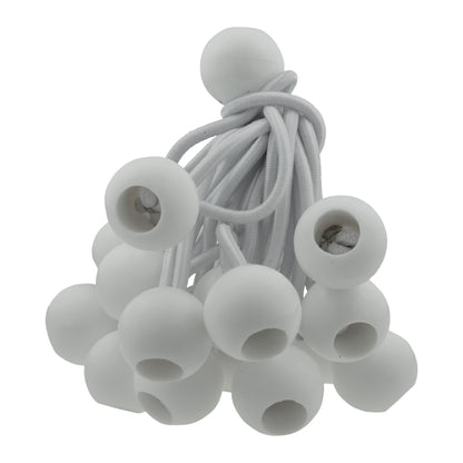 White Bungee Balls 4"