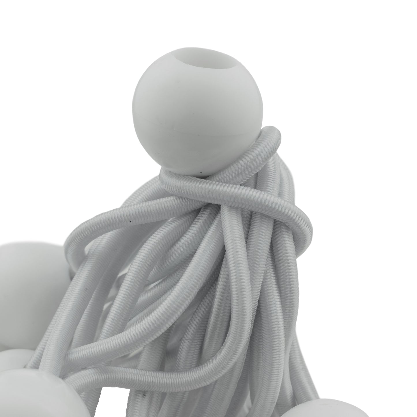 White Bungee Balls 4"