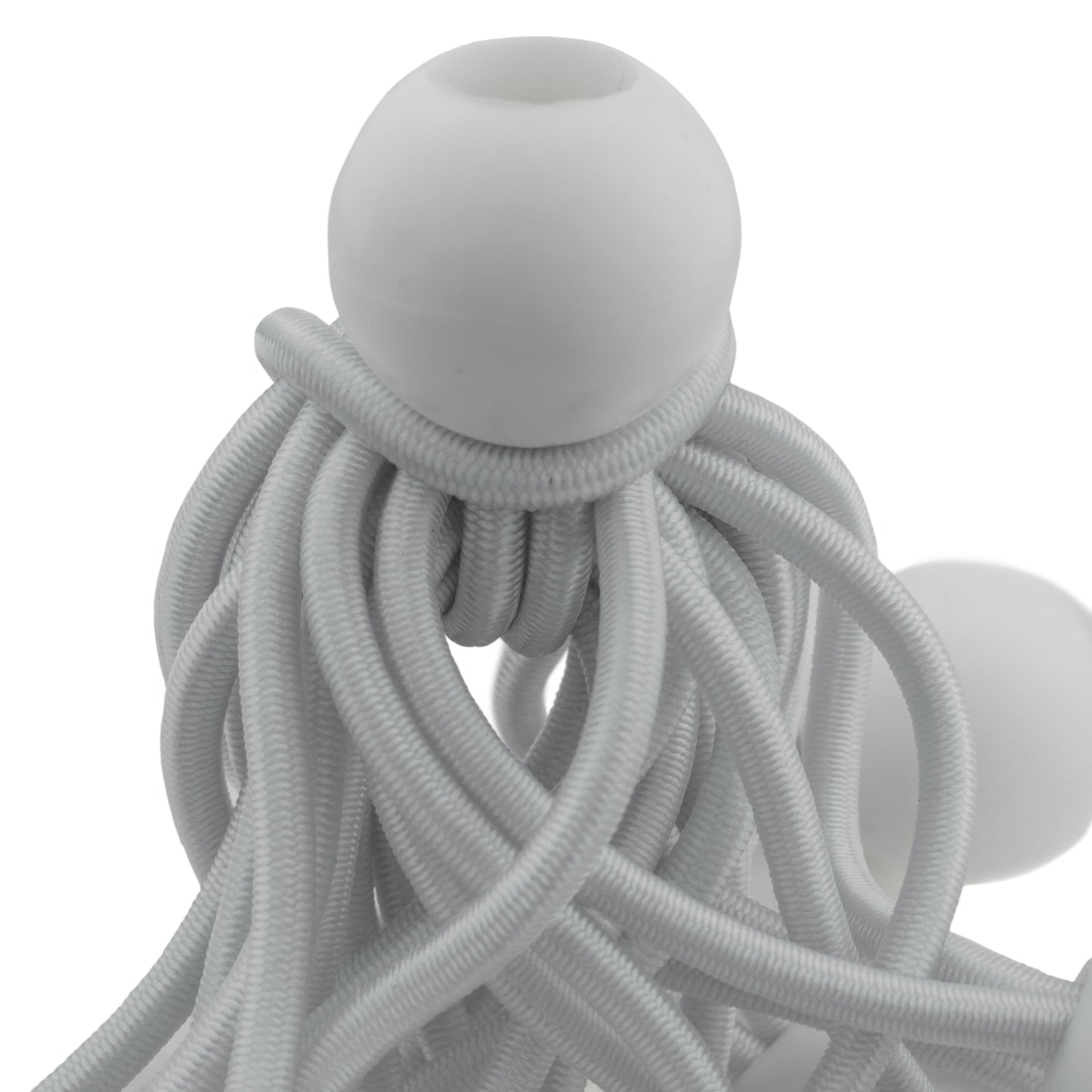 White Bungee Balls 4"