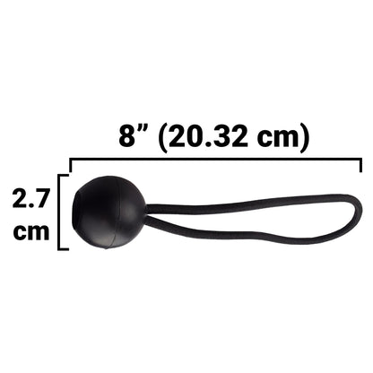 Black Bungee Balls 8"