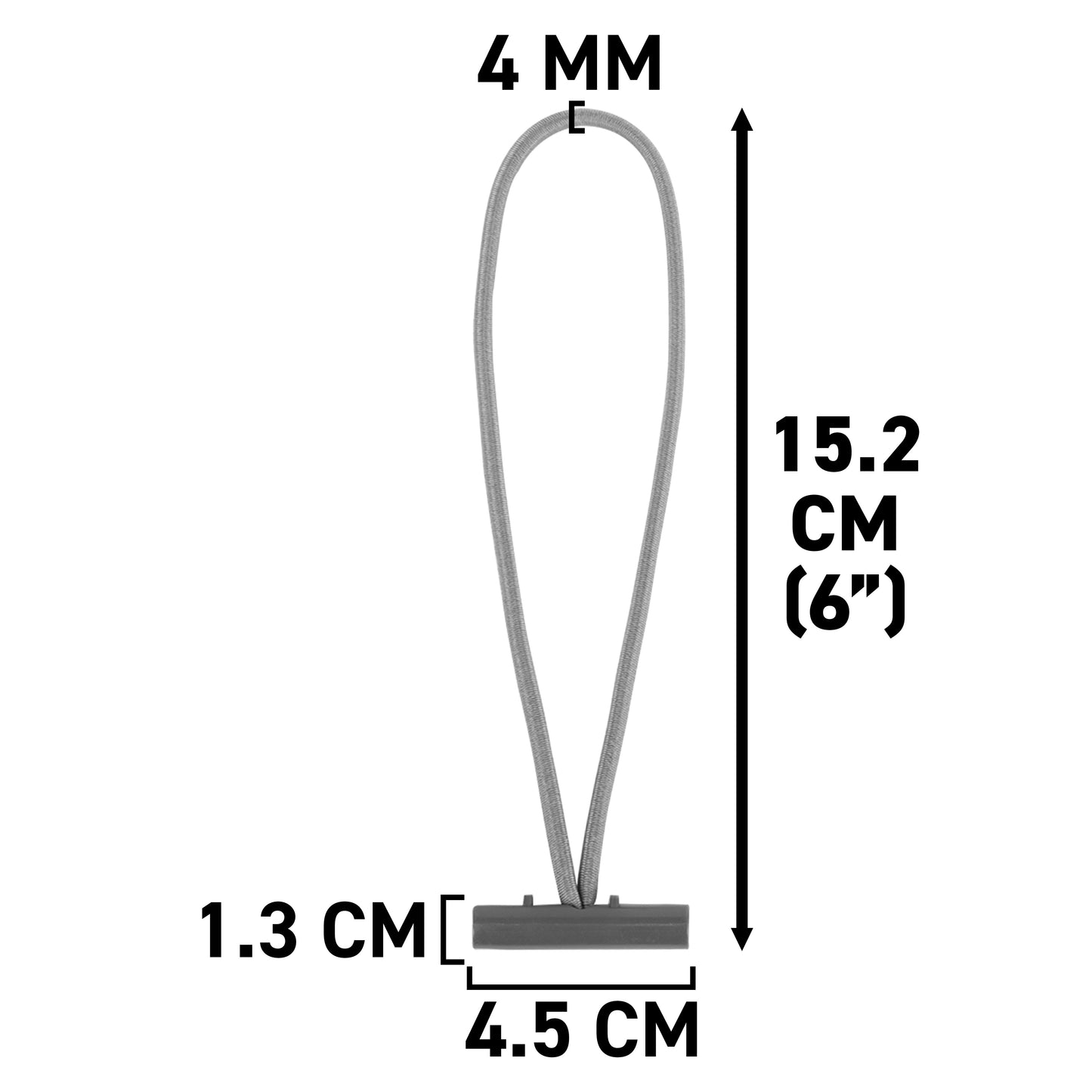 Bungee Loops with Metal T Bar, 6"